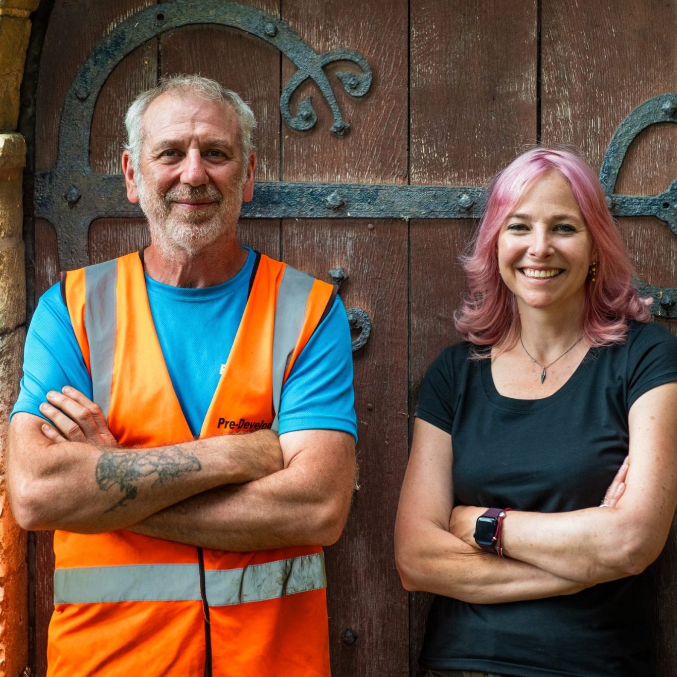 Professor Alice Roberts on site